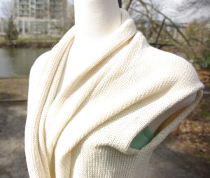 Cream Shawl Detail 1
